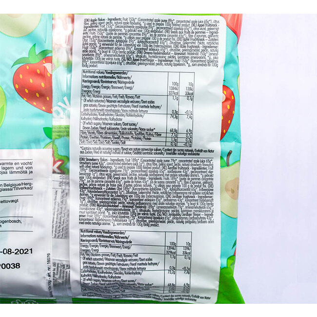 Uitdeelzak Mix Aardbei en Appel - (10st) 100g