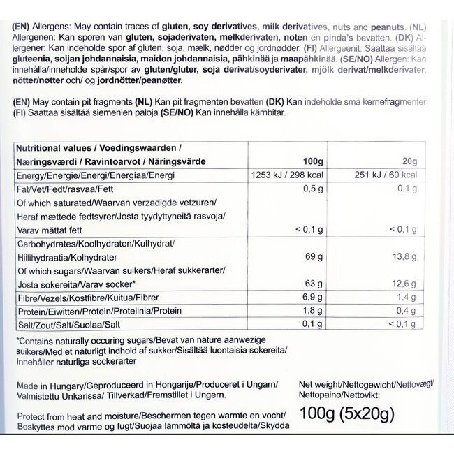 Fruit sticks XXL Appel - (5st) 100g