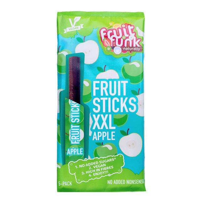 Fruitfunk Fruit sticks XXL Appel - (5st) 100g