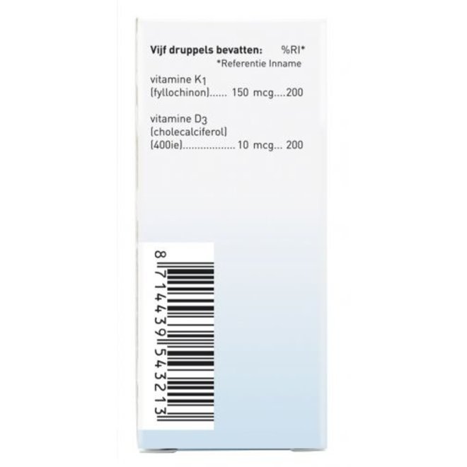 Vitamine K1 D3 Oliedruppels 10ml Puur Mieke