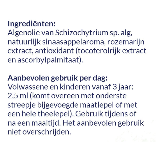 Pure Algenolie - DHA & EPA - 150ml - Vegan