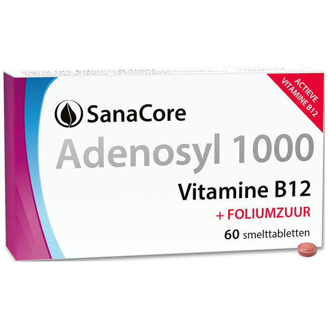 Adenosyl 1000 Vitamine B12 - 60 tabletten met Foliumzuur