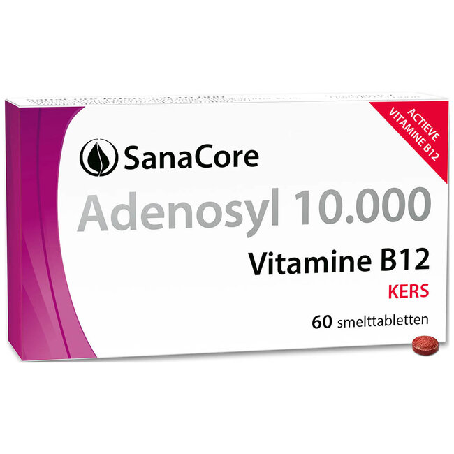 Adenosyl 10000 Vitamine B12 - 60 tabletten zonder Foliumzuur