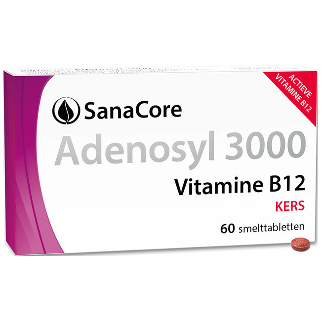 Adenosyl 3000 Vitamine B12 - 60 tabletten zonder Foliumzuur