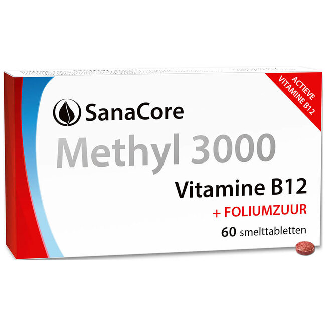 Methyl 3000 Vitamine B12 - 60 tabletten met Foliumzuur