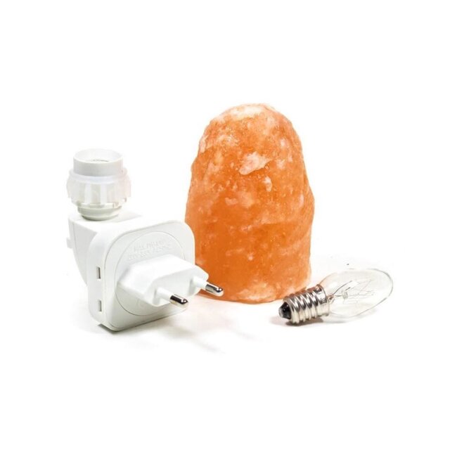 Himalayazout nachtlamp voor stopcontact - Rotsje