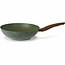 Wokpan 28cm met hout-look greep - VegeTek