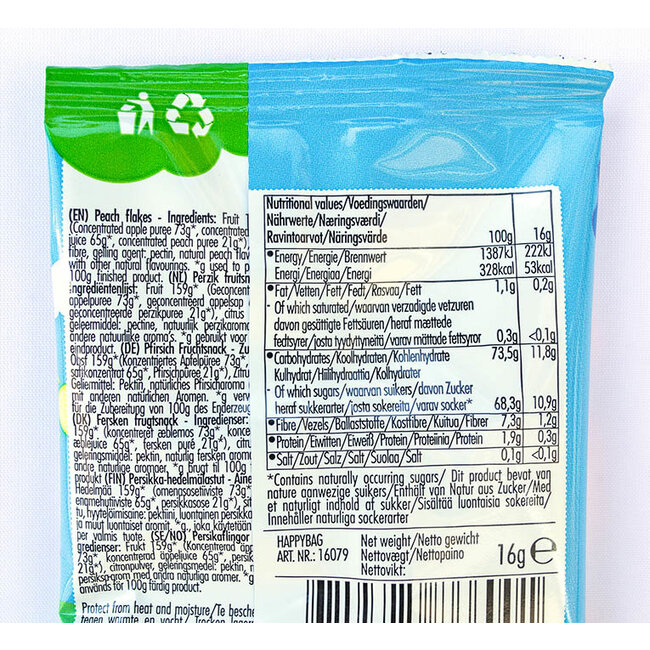 Happybag - Perzik - 16g