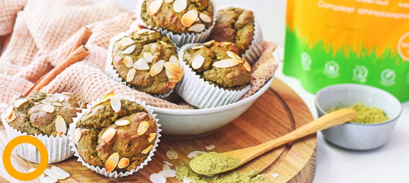 Gezonde Muffins met Matcha