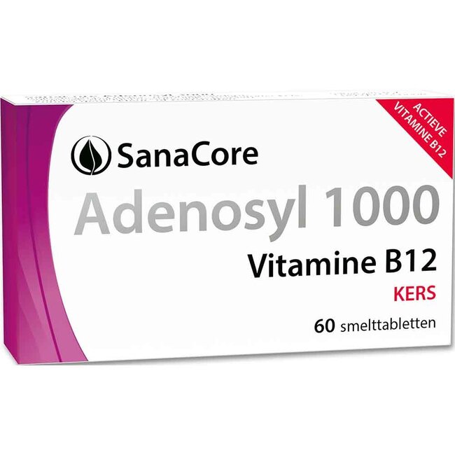 Sanacore Adenosyl 1000 Vitamine B12 - 60 tabletten zonder foliumzuur