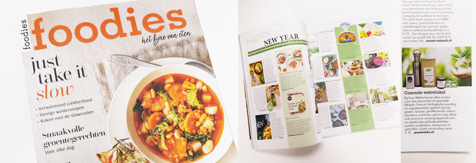 Puur Mieke staat in het Foodies Magazine