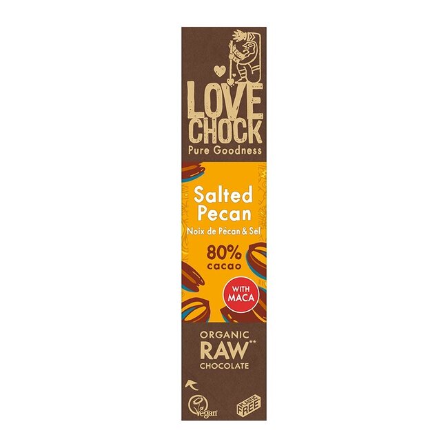 Lovechock Salted Pecan 80% cacao - 40g - BIO