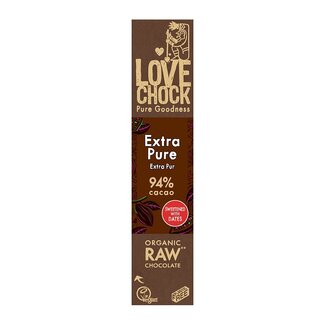 Lovechock Extra Puur 94% cacao - 40g - BIO THT 19-05-2024