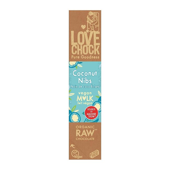 Lovechock Coconut Nibs - Vegan Mlk - 40g - BIO