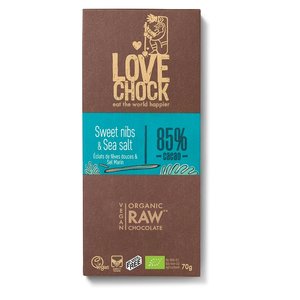 Lovechock Sweet Nibs & Sea Salt - 70g - BIO