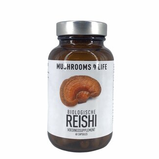 Mushrooms4Life Reishi - Organische Paddenstoel - 60caps - BIO