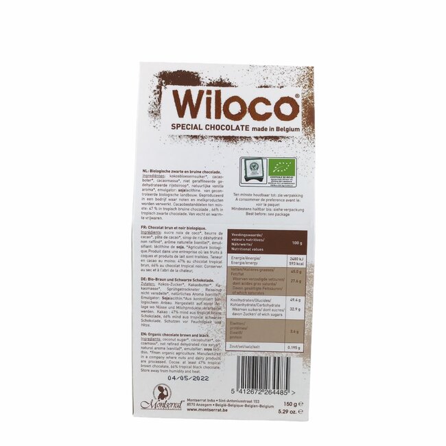 Chocoladeflikken Melk en Puur Mix - 150g - BIO