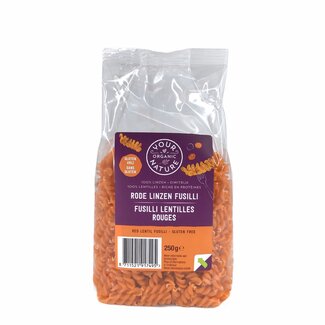 Your Organic Nature Rode Linzen Pasta Fusilli 250g - BIO