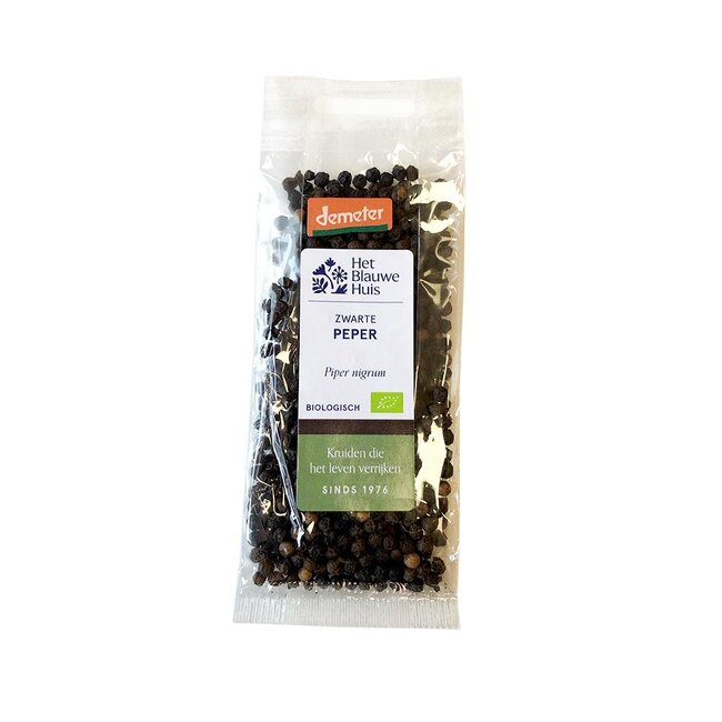 Zwarte Peper Korrels - heel - 30gr - BIO