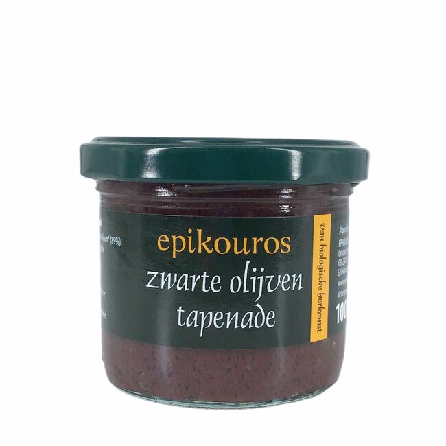 Epikouros Zwarte olijven tapenade 100g - BIO