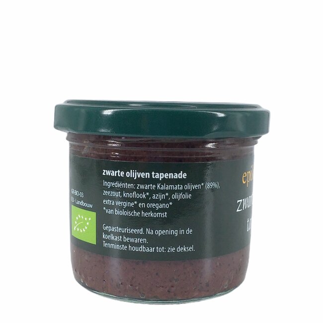 Zwarte olijven tapenade 100g - BIO