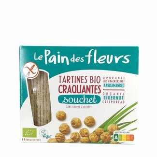 Le Pain des Fleurs Rijst & Tijgernoten Crackers - 150gr -BIO