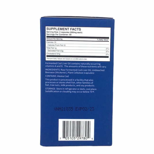 Gefermenteerde Levertraan - 120 capsules