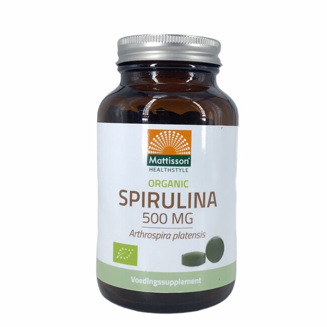 Mattisson Spirulina - Arthrospira platensis - (240 tabletten) 500mg - BIO