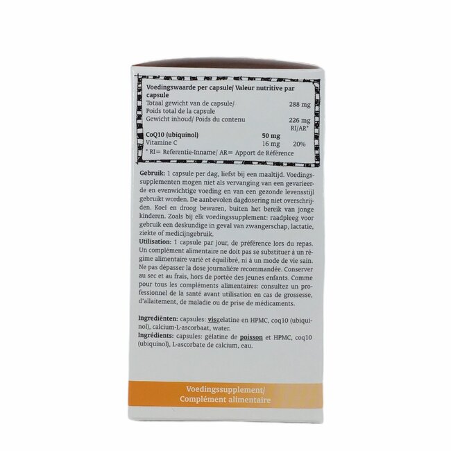 CoQ10 - 100% pure ubiquinol - 60caps