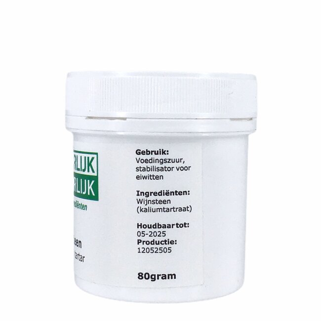 Wijnsteen Cream of Tartar - 80g