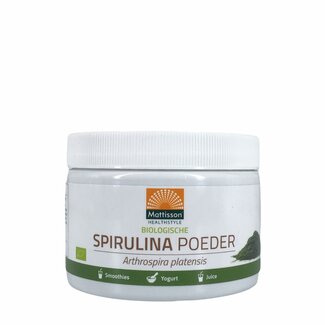 Mattisson Spirulina Poeder - Arthrospira platensis - 125g - BIO