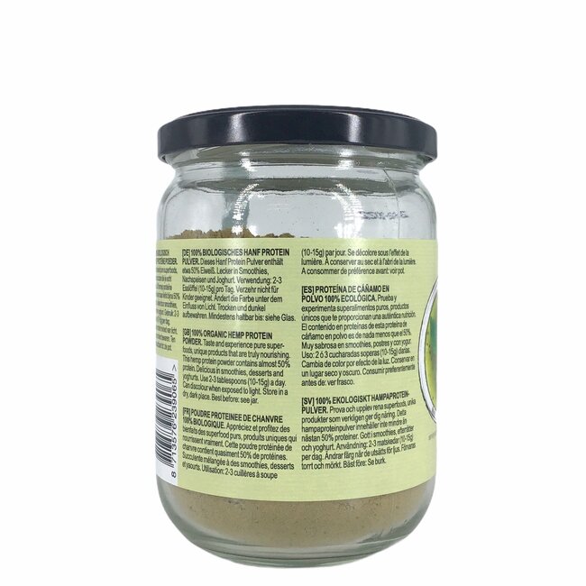 Hennep Proteinepoeder in Glas 200g-BIO