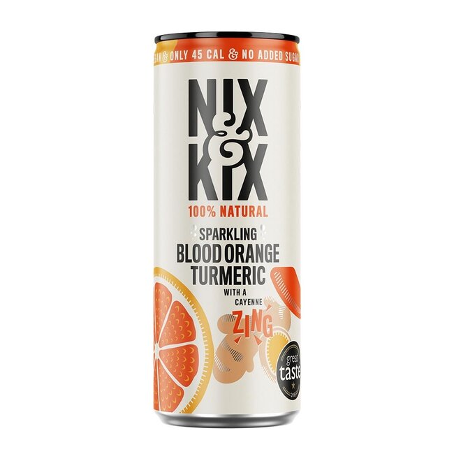 Nix & Kix Frisdrank Blood Orange-Tumeric - 250ml