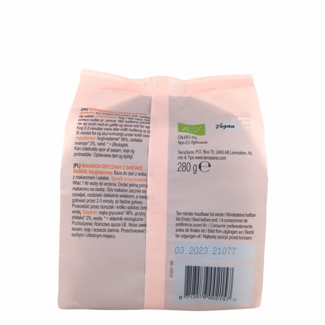 Ramen boekweitnoodles met shiitake - 280g - BIO