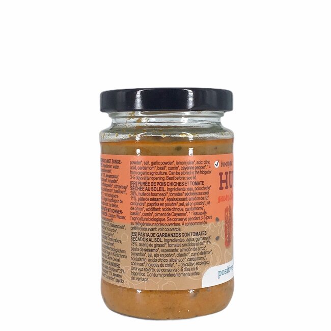 Hummus Spread met Zongedroogde Tomaten - BIO