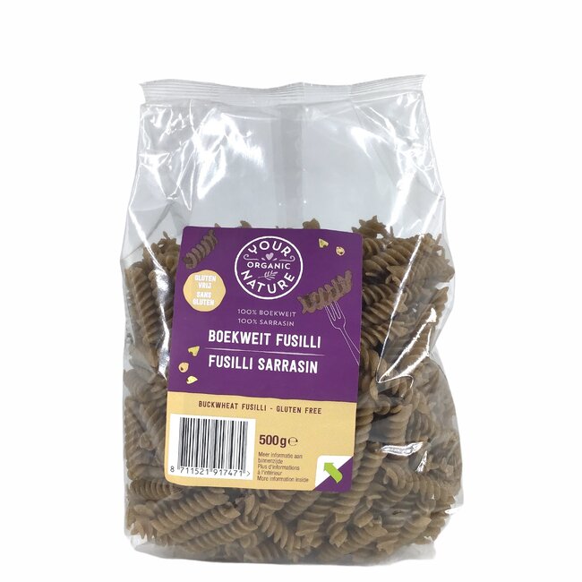 Your Organic Nature Boekweit Pasta Fusilli 500g - BIO