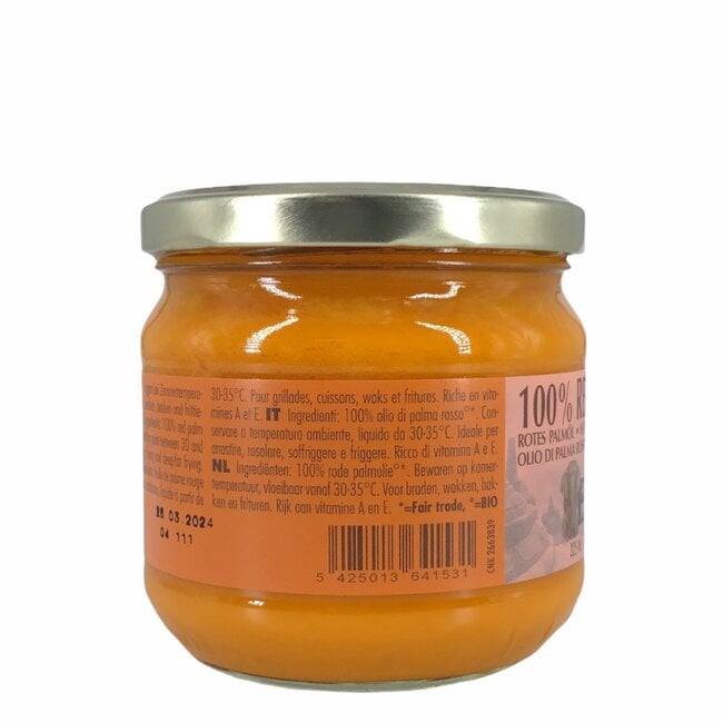 100% Rode Palmolie - 325ml - BIO