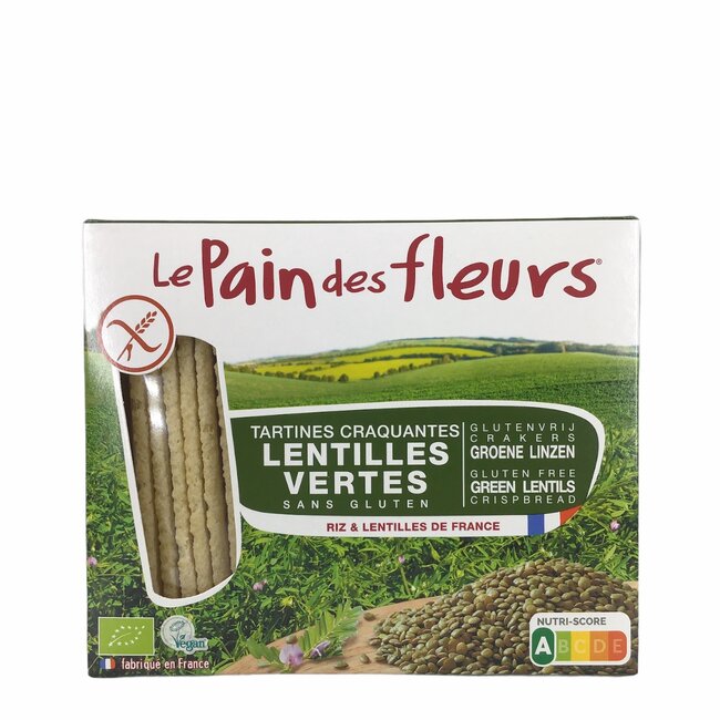 Groene Linzen Crackers - 150gr - BIO
