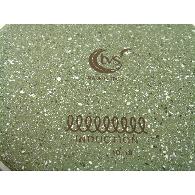 Kookpan 24cm met 2 hout-look grepen + glasdeksel - VegeTek