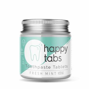 Happy Tabs Fluoride Vrije Tandpasta Tabletten - Fresh Mint - 80 tabs