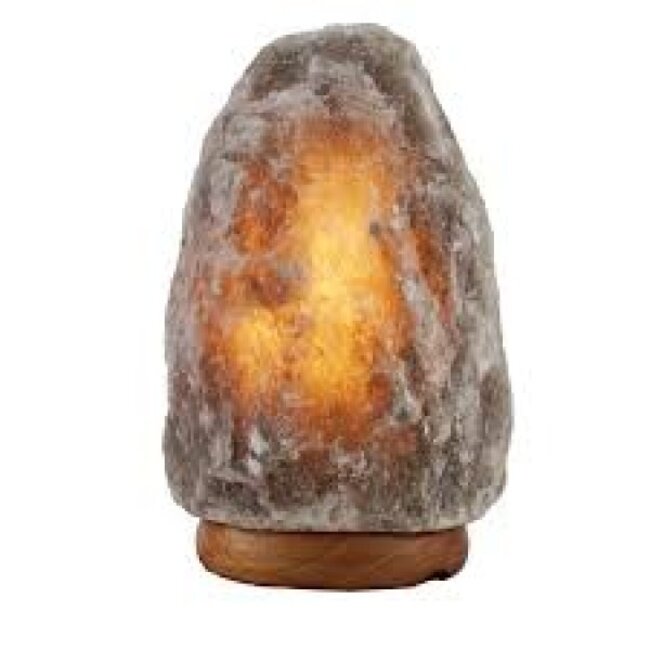 Himalaya zoutlamp grijs - Natuurvorm