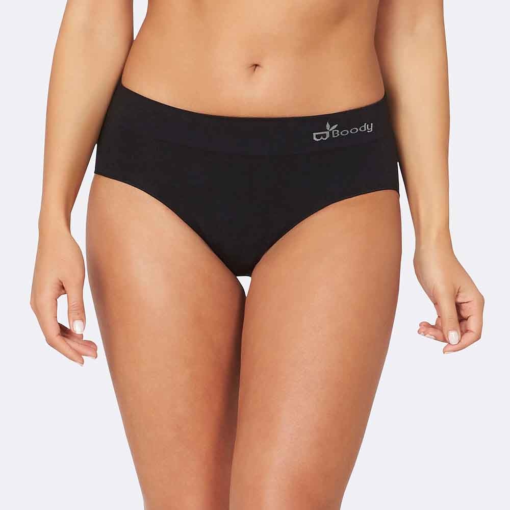 Boody Bamboe Slip Midi Zwart Puur Mieke