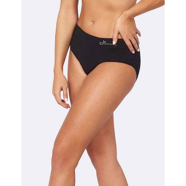 Bamboe Slip Midi - Zwart