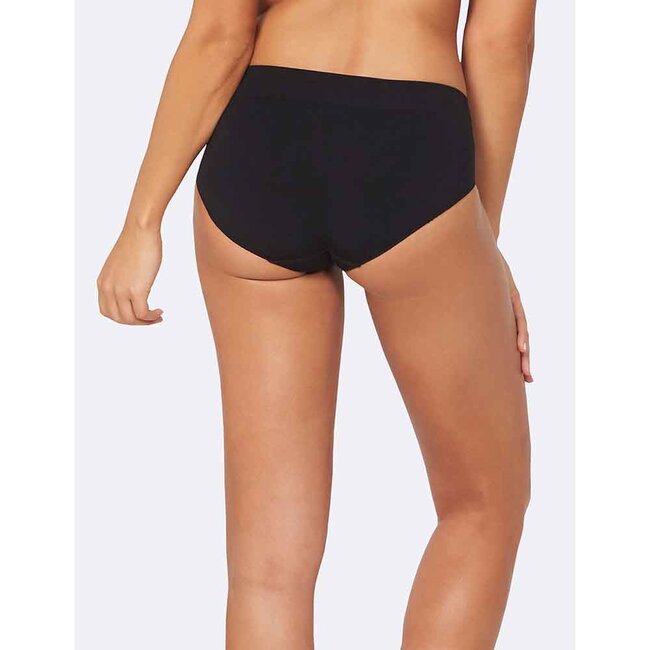 Bamboe Slip Midi - Zwart