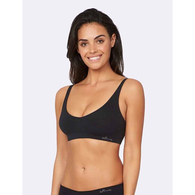 Boody Bamboe BH Top Zwart Puur Mieke