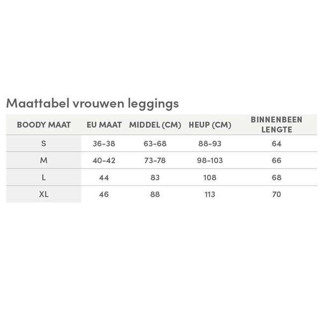 Bamboe Legging - Zwart