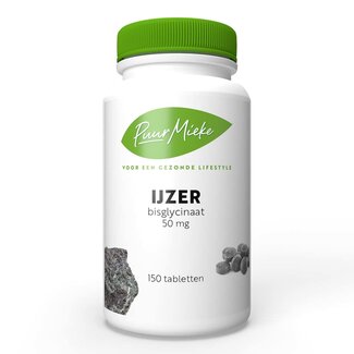 Puur Mieke IJzer Bisglycinaat - 50mg - 150 tabletten