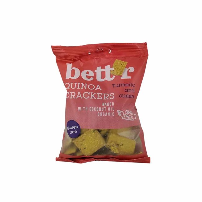Quinoa Crackers Curcuma en Komijn BIO - 100g
