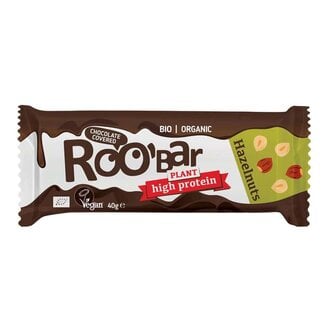 Roobar Protein Chocolate Covered Hazelnut BIO - 40g