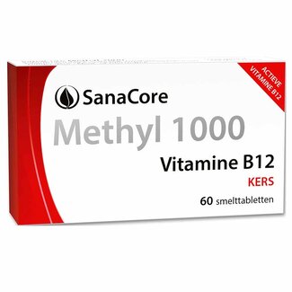 Sanacore Methyl 1000 Vitamine B12 - 60 tabletten zonder Foliumzuur